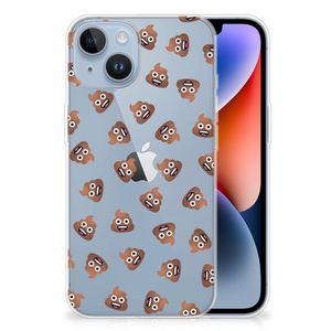 TPU bumper voor Apple iPhone 14 Poep Emojis