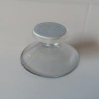 Zuignap 40mm transp met kleeflaag 100