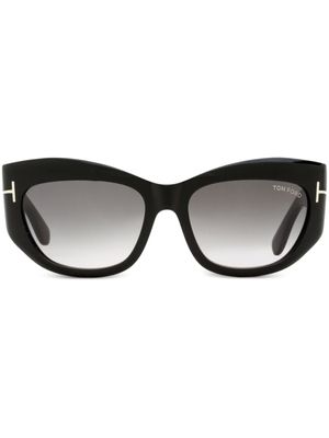 TOM FORD Eyewear lunettes de soleil Brianna à monture papillon - Noir