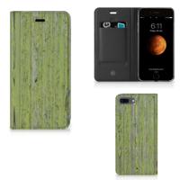 Apple iPhone 7 Plus | 8 Plus Book | Wallet Case | Green Wood