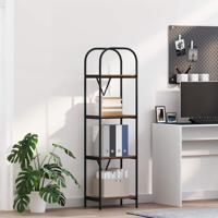 Boekenkast Gerookt eiken 40 x 30 x 146 cm Bewerkt hout