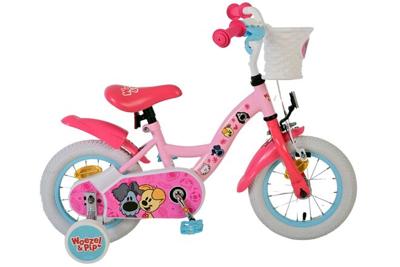 Woezel & Pip kinderfiets - meisjes - 12 inch - roze