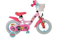 Woezel & Pip kinderfiets - meisjes - 12 inch - roze