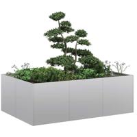 VidaXL Plantenbak 120x80x40 cm gegalvaniseerd staal