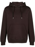 SANDRO hoodie en coton à logo brodé - Marron