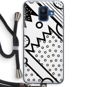 Pop Art #4: Samsung Galaxy A6 (2018) Transparant Hoesje met koord
