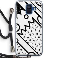 Pop Art #4: Samsung Galaxy A6 (2018) Transparant Hoesje met koord
