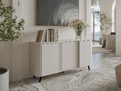 Dressoir VOLACHO 3 deuren kasjmier
