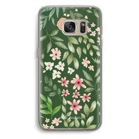 Botanical green sweet flower heaven: Samsung Galaxy S7 Transparant Hoesje