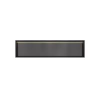 Hotbath &MORE Inbouwbox of inbouwnis - 30x120x10 - with LED IP44 - Geborsteld zwart PVD BOX120LMBP