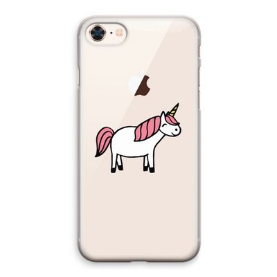 Eenhoorn: iPhone 8 Transparant Hoesje