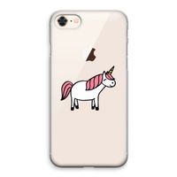 Eenhoorn: iPhone 8 Transparant Hoesje