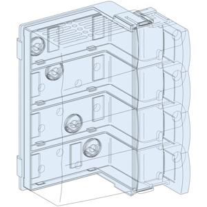 Schneider Electric PrismaSeT-P, verbindingsblok, Compact NSX100-250/INS250 4-polig, vaste inbouw, horizontaal, verticale verzamelrail Linergy BW 1 stuk(s)