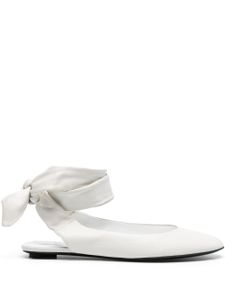 The Attico ballerines en cuir - Blanc