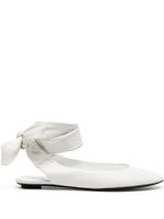 The Attico ballerines en cuir - Blanc - thumbnail