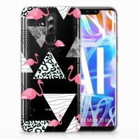 Huawei Mate 20 Lite | TPU Hoesje | Flamingo Triangle