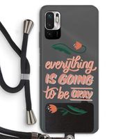 Optimistic flower girl: Xiaomi Redmi Note 10 5G Transparant Hoesje met koord