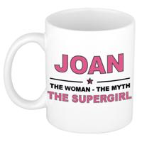 Joan cadeau mok - Woman Myth Supergirl - naam koffiemok - 300 ml - collega - moederdag
