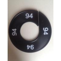 Maatring 9cm zwart/wit 94