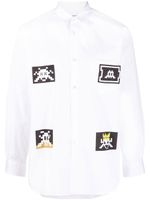 Comme Des Garçons Shirt chemise en coton à imprimé - Blanc