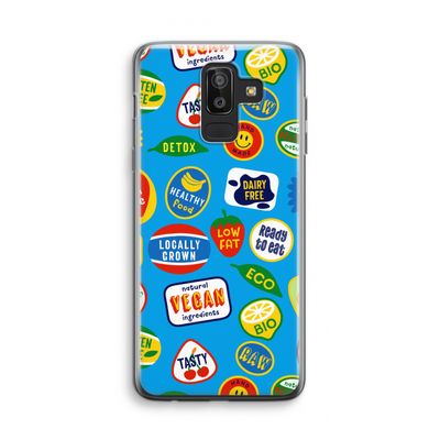 Fruitsticker: Samsung Galaxy J8 (2018) Transparant Hoesje