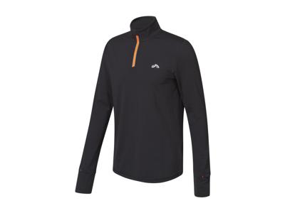 CRIVIT Heren sportshirt met smartwatch opening (Zwart, S)