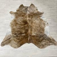 Koeienhuid bruin zwart wit brindle 250x220cm XXL - thumbnail