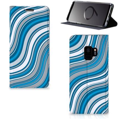 Samsung Galaxy S9 | Hoesje met Magneet | Waves Blue