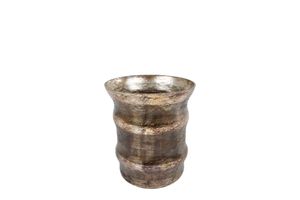 Windlicht Barrel S messing glas 10x10x12cm