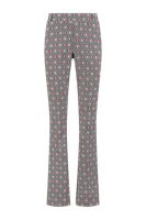 Helena Hart 7512disc Broek Flair Print Disc Flared Pink