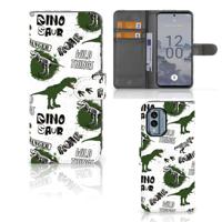 Telefoonhoesje | Met pasjeshouder | voor Nokia X30 Dinosaurus