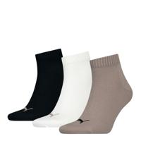 Puma Quartersokken Plain 3-pack Pine Bark Combo-39/42