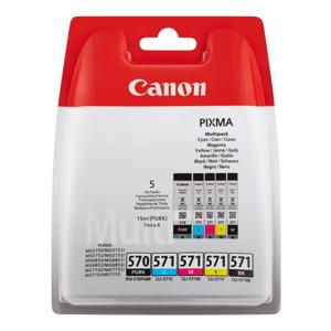 Canon 0372C006 inktcartridge 5 stuk(s) Origineel Zwart, Cyaan, Magenta, Geel