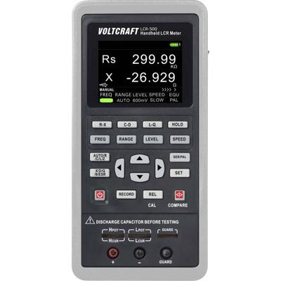 VOLTCRAFT LCR-500 LCR-meter Digitaal Datalogger CAT I Weergave (counts): 40000