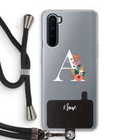 Pink Bouquet: OnePlus Nord Transparant Hoesje met koord