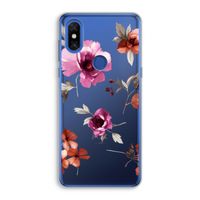 Geschilderde bloemen: Xiaomi Mi Mix 3 Transparant Hoesje
