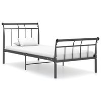 Bedframe metaal zwart 90x200 cm - thumbnail