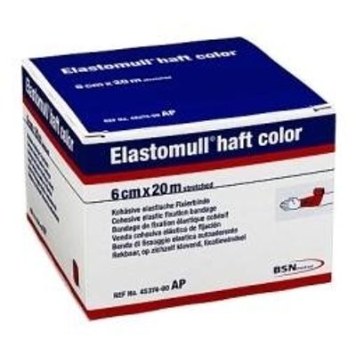 Elastomull Haft 20m x 6cm rood (1 st)