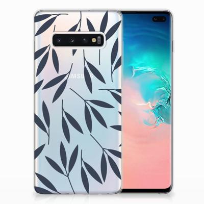 Samsung Galaxy S10 Plus | TPU Case | Leaves Blue