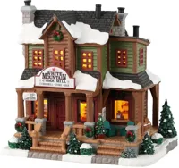 Lemax white mountain cider mill verlicht kersthuisje Vail Village 2023