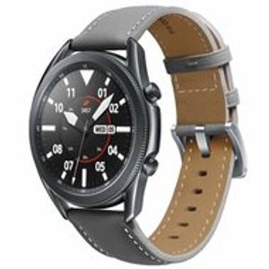 Premium Leather bandje - Grijs - Samsung Galaxy Watch 4 Classic - 42mm & 46mm