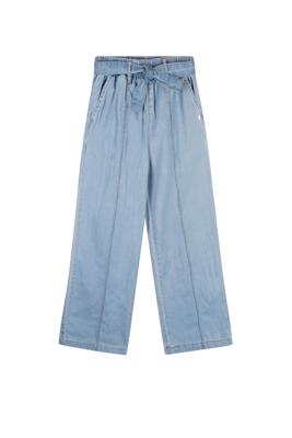 NoNo zomer palazzo broek meisjes - denim blauw - Sayla