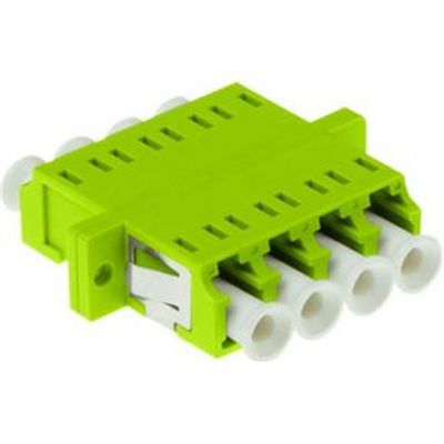 ACT Fiber optic LC-LC quad adapter multimode OM5 flange