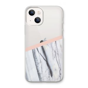 A touch of peach: iPhone 13 mini Transparant Hoesje
