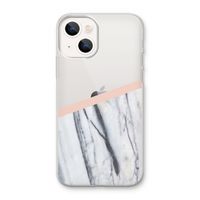 A touch of peach: iPhone 13 mini Transparant Hoesje