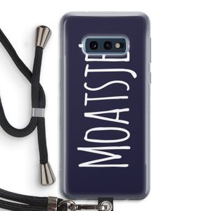 Moatsje!: Samsung Galaxy S10e Transparant Hoesje met koord