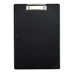 Clipboard/klembord/memobord voor documenten - zwart - A4 formaat - kunststof