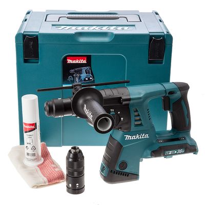 Makita DHR264ZJ 2x18v Combihamer | zonder accu&apos;s en lader DHR264ZJ
