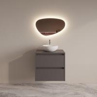 Badmeubelset BWS Riga Met Topplaat 60 cm Leigrijs Boss & Wessing