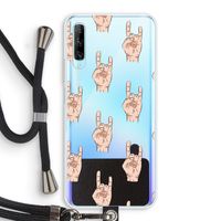 Rock: Huawei P Smart Pro Transparant Hoesje met koord